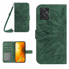 HT04 Skin Feel Sun Flower Estuche de cuero c...