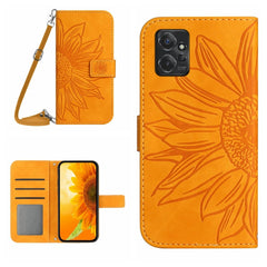 HT04 Skin Feel Sun Flower Estuche de cuero c...