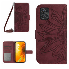 HT04 Skin Feel Sun Flower Estuche de cuero c...
