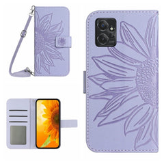 HT04 Skin Feel Sun Flower Estuche de cuero c...