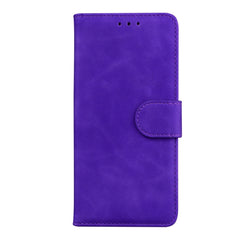 Skin Feel Pure Color Funda de cuero con tapa...