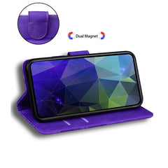 Skin Feel Pure Color Funda de cuero con tapa...