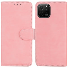 Skin Feel Pure Color Funda de cuero con tapa...