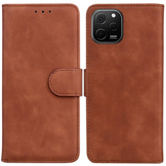 Skin Feel Pure Color Funda de cuero con tapa...