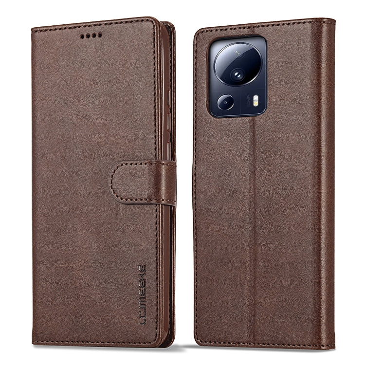 LC.IMEEKE Estuche de cuero con tapa horizont...