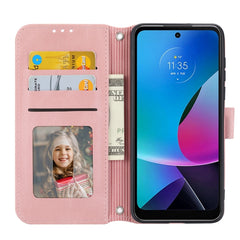 Estuche para teléfono de cuero con rayas en ...