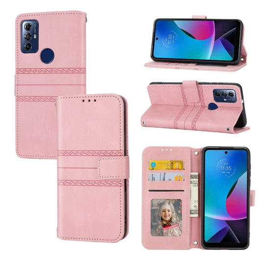 Estuche para teléfono de cuero con rayas en ...