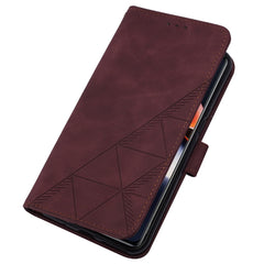Estuche para teléfono de cuero con tapa en r...