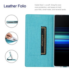 Estuche para teléfono de cuero magnético a p...