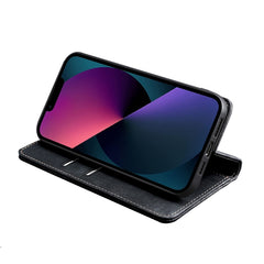Estuche para teléfono de cuero magnético con...