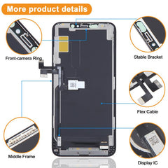 Pantalla LCD OLED suave para montaje complet...