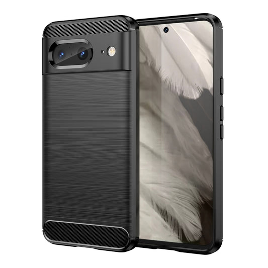 Funda de TPU con textura cepillada de fibra ...