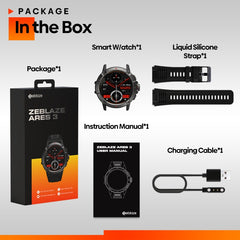 Zeblaze Ares 3 Reloj inteligente con pantalla IPS de 1,52 pulgadas