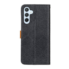 Estuche para teléfono de cuero en relieve fl...