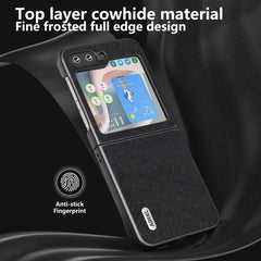 Estuche para teléfono de cuero genuino con t...