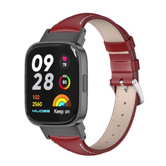 Correa de reloj delgada de cuero genuino Mij...