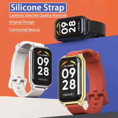 Correa de reloj de silicona con carcasa de m...