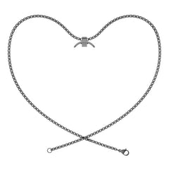 Collar de reloj de acero inoxidable con colg...