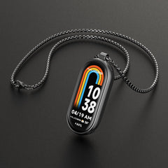 Collar de reloj de acero inoxidable con colg...