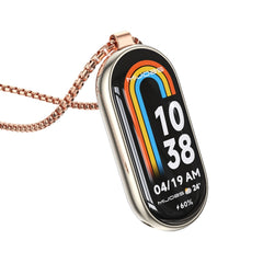 Collar de reloj de acero inoxidable con colg...