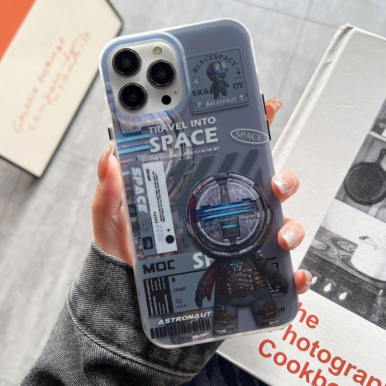 Estuche para teléfono esmerilado de astronau...