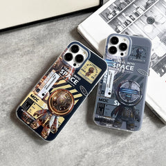 Estuche para teléfono esmerilado de astronau...