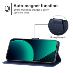 Funda de cuero para teléfono, For Xiaomi 14 ...