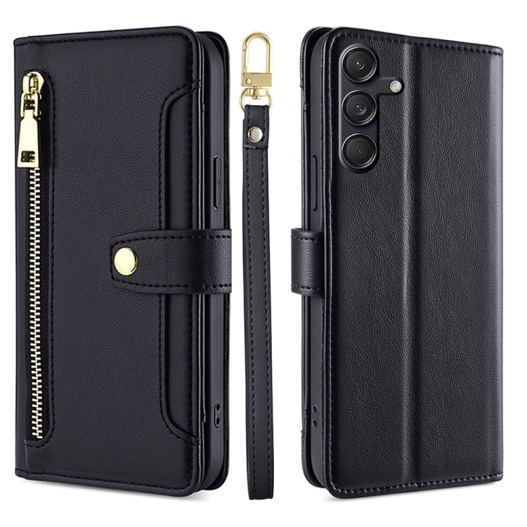 Estuche para teléfono de cuero tipo billeter...