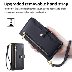 Estuche para teléfono de cuero tipo billeter...