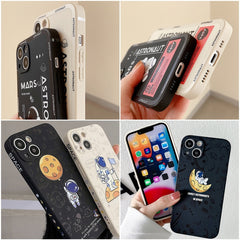 Estuche para teléfono de borde recto de sili...