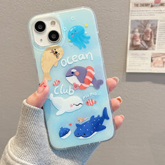 Estuche para teléfono con patrón animal lind...