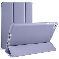 Estuche para tableta de cuero con tapa horiz...