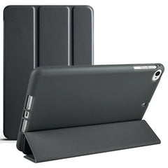 Estuche para tableta de cuero con tapa horiz...