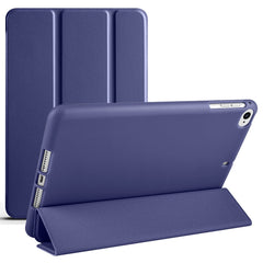 Estuche para tableta de cuero con tapa horiz...