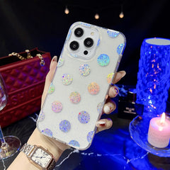 Estuche para teléfono TPU con purpurina seri...