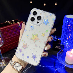Estuche para teléfono TPU con purpurina seri...