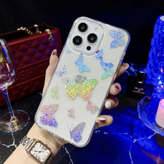 Estuche para teléfono TPU con purpurina seri...