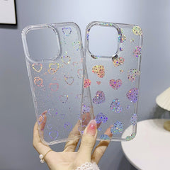 Estuche para teléfono TPU con purpurina seri...