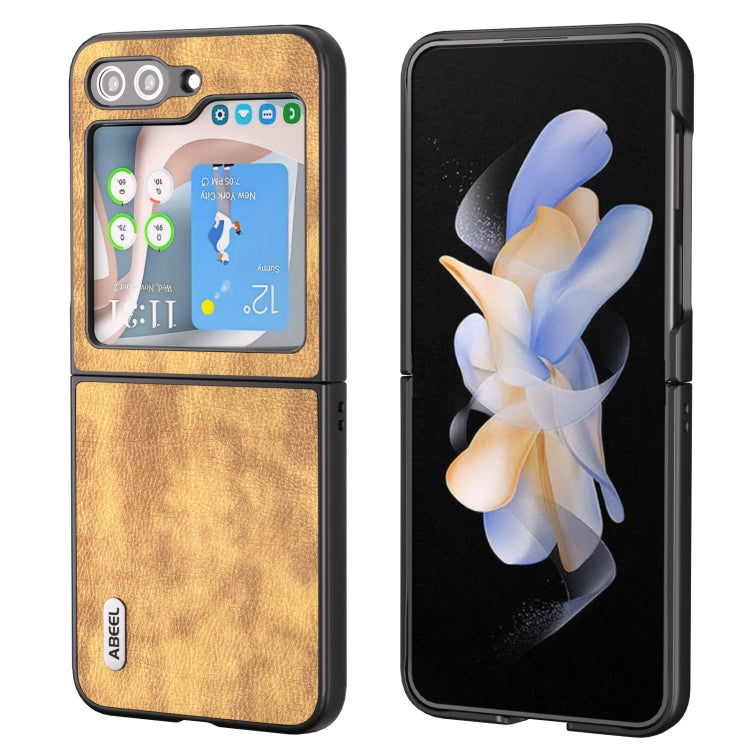 ABEEL Retro Litchi Texture PU Funda para tel...