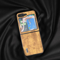 ABEEL Retro Litchi Texture PU Funda para tel...