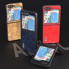 ABEEL Retro Litchi Texture PU Funda para tel...