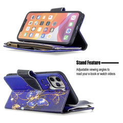 Estuche de cuero con tapa horizontal con cre...