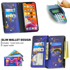Estuche de cuero con tapa horizontal con cre...