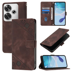 Estuche para teléfono de cuero en relieve co...