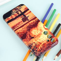 Estuche para PC con patrón de pintura al óle...