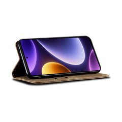 Estuche para teléfono de cuero con tapa de e...