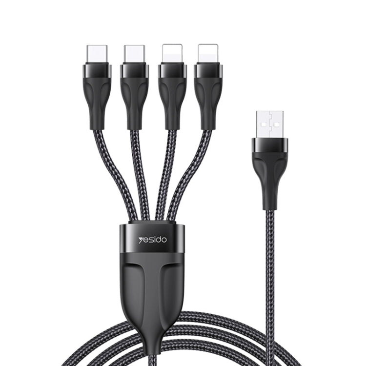 YESIDO CA111 1.2m 4A USB a doble tipo C + ca...