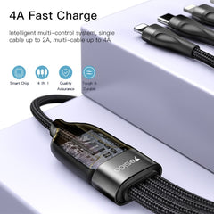 YESIDO CA111 1.2m 4A USB a doble tipo C + ca...