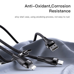 YESIDO CA111 1.2m 4A USB a doble tipo C + ca...
