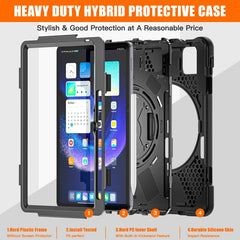 Funda híbrida de silicona para tableta con a...